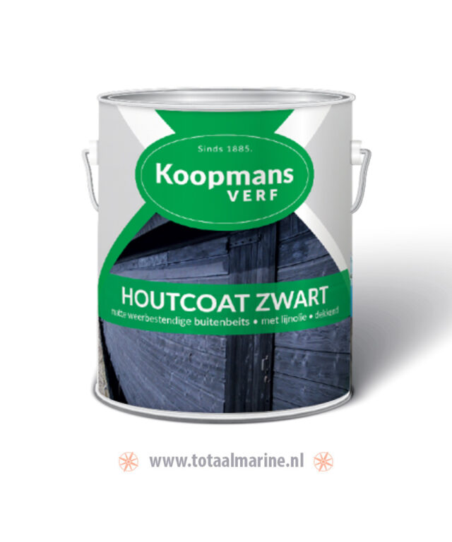 Koopmans Houtcoat Zwart Liter Totaalmarine